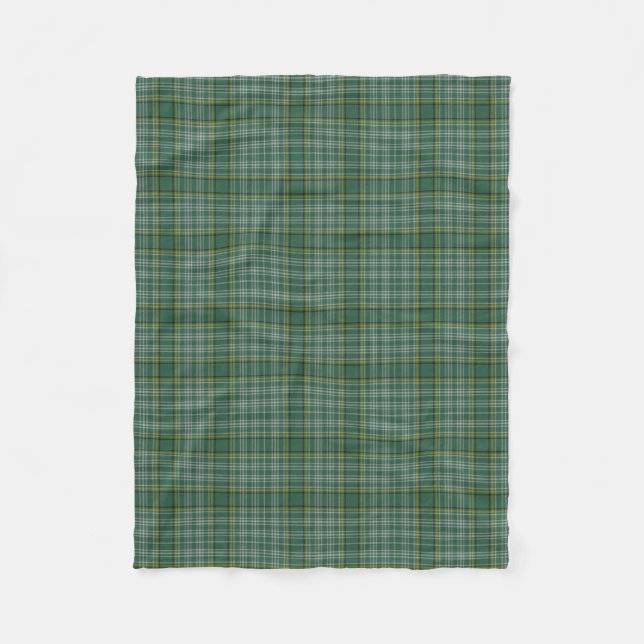 Currie Clan Tartan Plaid Fleece Blanket (Front)