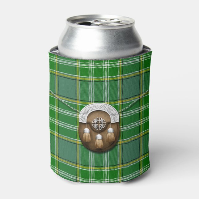 Currie Tartan And Sporran Can Cooler (Can Front)
