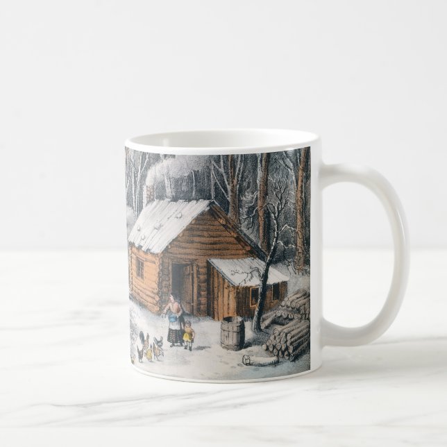 Currier and Ives "A Home In The Wilderness" Mug (Right)