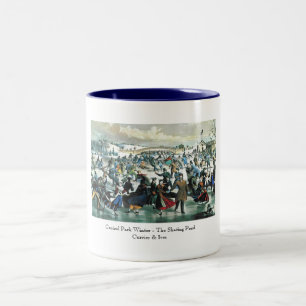Currier et Ives - tasse - hiver de Central Park