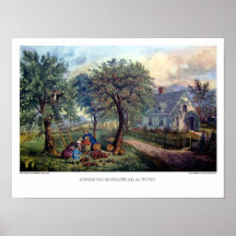 Currier & Ives: American Homestead Autumn