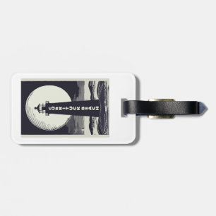Currituck Beach Lighthouse Moon Luggage Tag