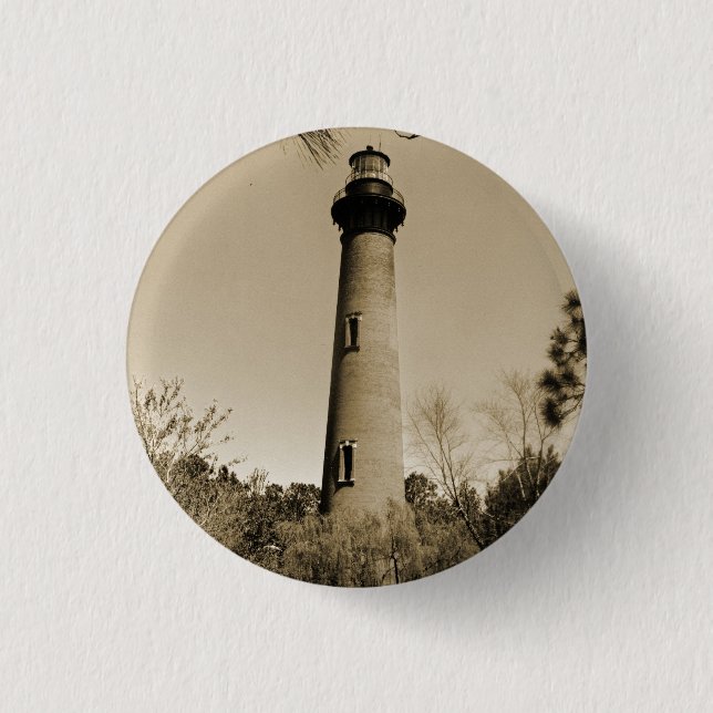 Currituck Lighthouse 1 Inch Round Button (Front)