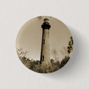 Currituck Lighthouse 1 Inch Round Button
