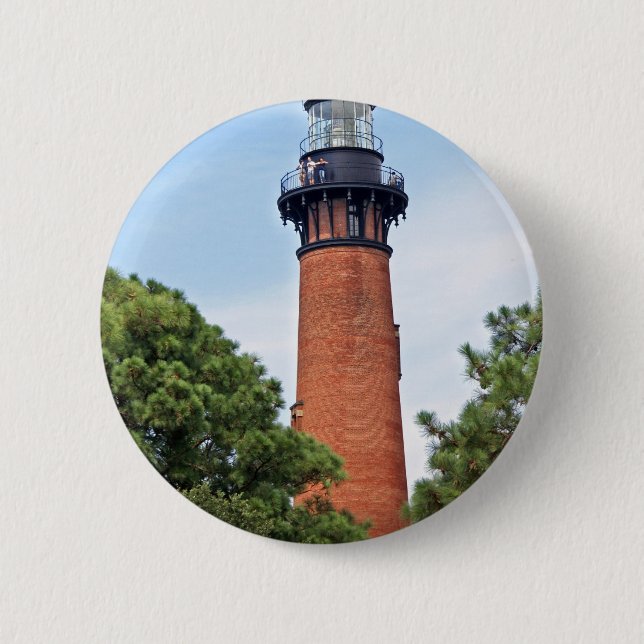 Currituck Lighthouse 2 Inch Round Button (Front)