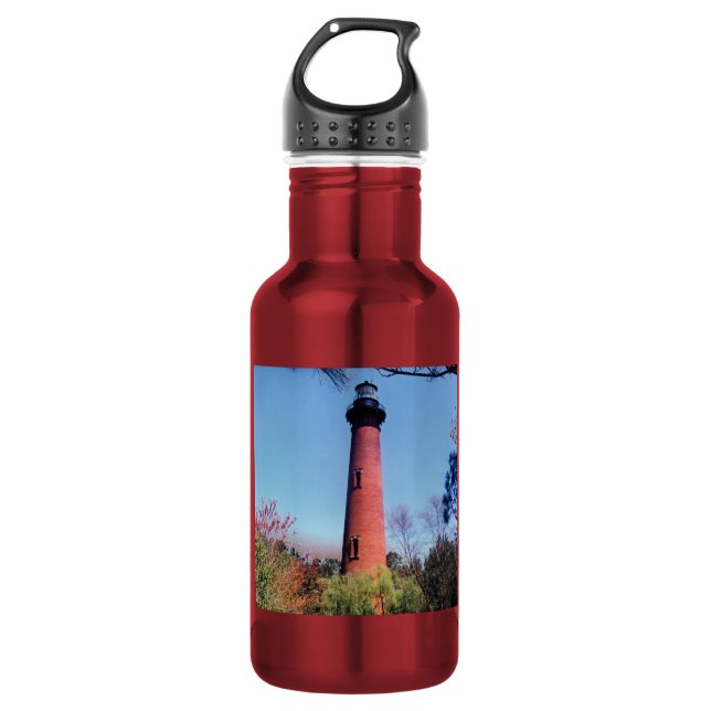 Currituck Lighthouse Aluminum Water Bottle (Front)