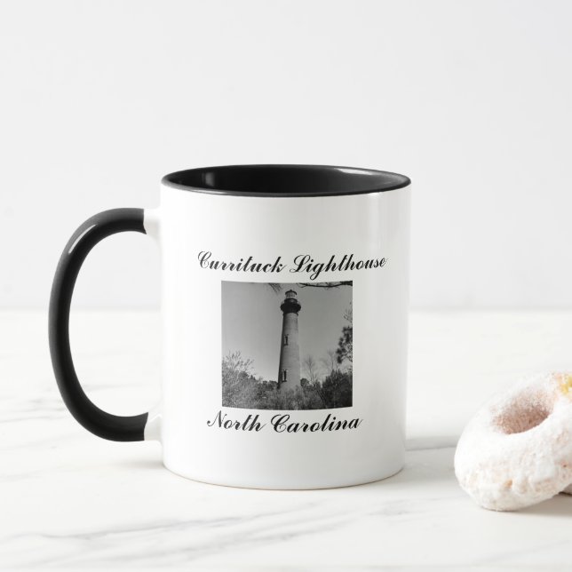 Currituck Lighthouse Mug (With Donut)