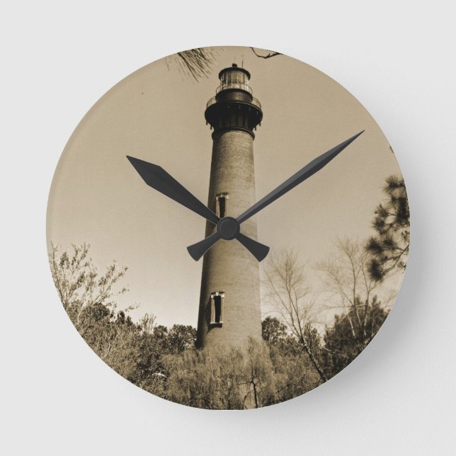 Currituck Lighthouse Round Clock (Front)