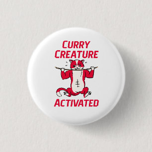 Curry Creature Activated Curry Lover 1 Inch Round Button