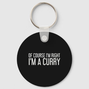 Curry Gift Funny Surname Family Tree Birthday Keychain