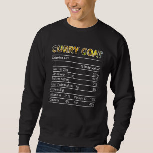 Curry Goat Nutrition Facts Thanksgiving Matching C Sweatshirt