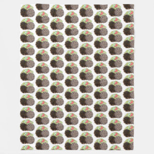 Curry Goat Rice and Peas Jamaican Caribbean Food Fleece Blanket