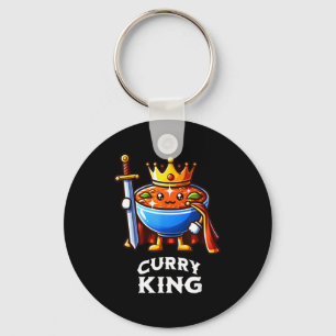 Curry King Funny Quote Curry Indian Food Lover Keychain