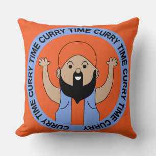 Curry Lover   Indian Cousin   Corry Cook   Foodies Throw Pillow
