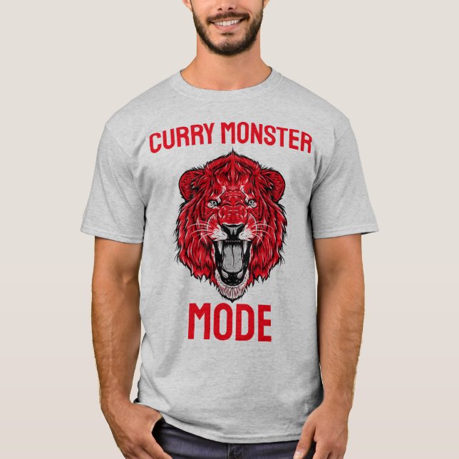 Curry Monster Mode Curry Lover T-Shirt (Front)