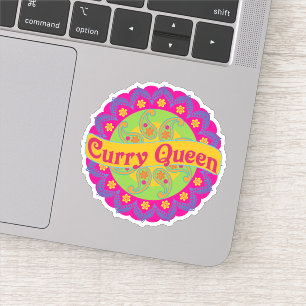 Curry Queen Indian Pattern, Spicy Food, Chef