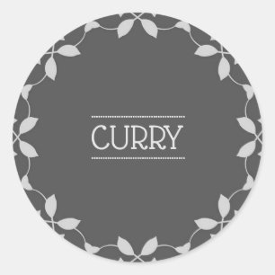 Curry Spice Jar Labels