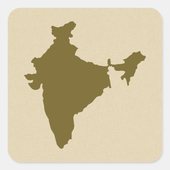 Curry Spice Moods India Square Sticker (Front)