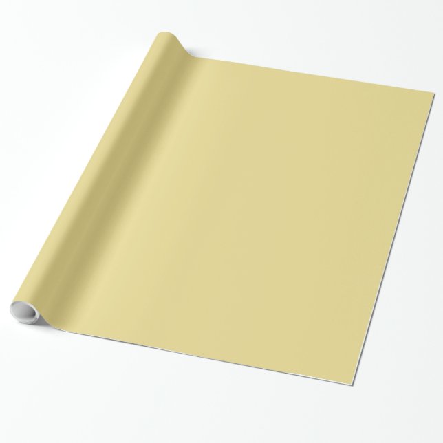 Curry Yellow Wrapping Paper (Unrolled)