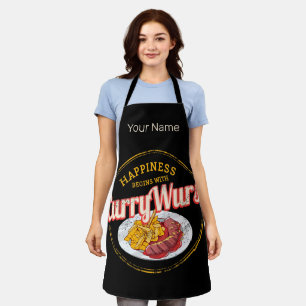 Currywurst Retro Sausage Vintage French Fries Apron