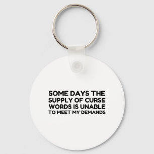 CURSE WORDS DEMAND KEYCHAIN