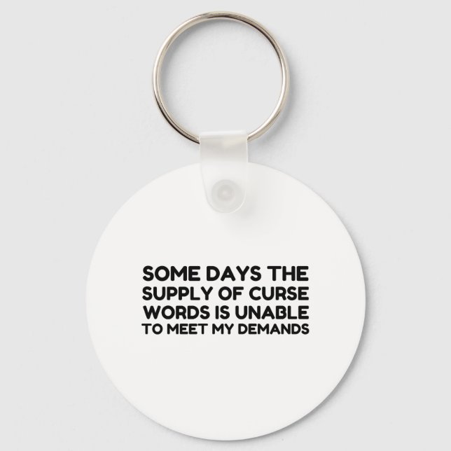 CURSE WORDS DEMAND KEYCHAIN (Front)