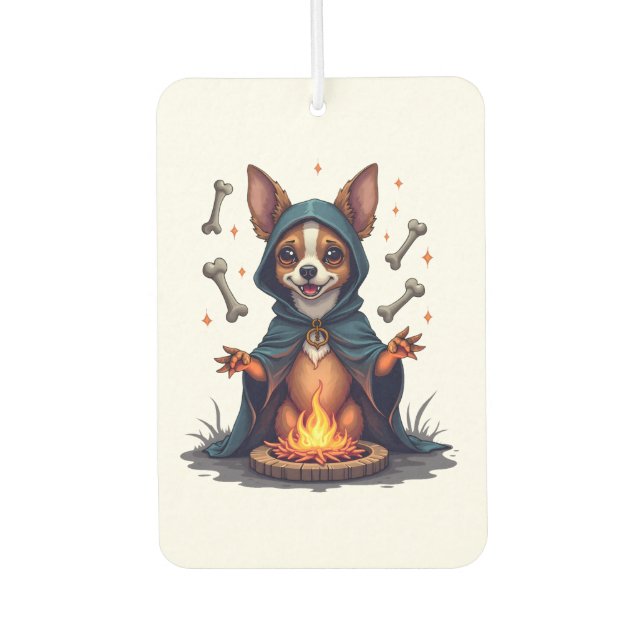 Cursed Chihuahua Ritual Dog Air Freshener (Front)