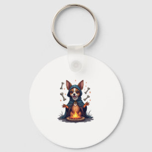 Cursed Chihuahua Ritual Dog Keychain