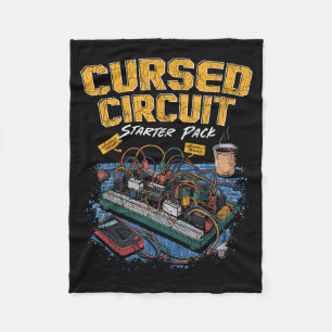 Cursed Circuit Starter Pack Funny Electronics Hall Fleece Blanket