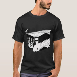 Cursed conjure book with fish bones skeleton emerg T-Shirt