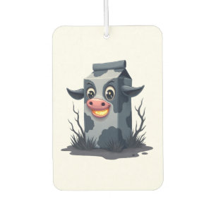 Cursed Milk Carton Cow Air Freshener