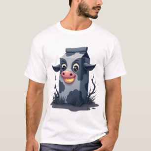 Cursed Milk Carton Cow T-Shirt