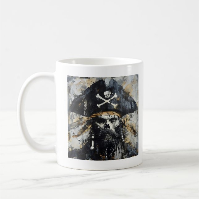 Cursed Pirate Coffee Mug (Left)