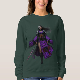 Cursed Warrior Queen   Anime Fantasy Sweatshirt