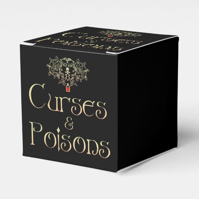 Curses and Poisons Favor Box (Front Side)