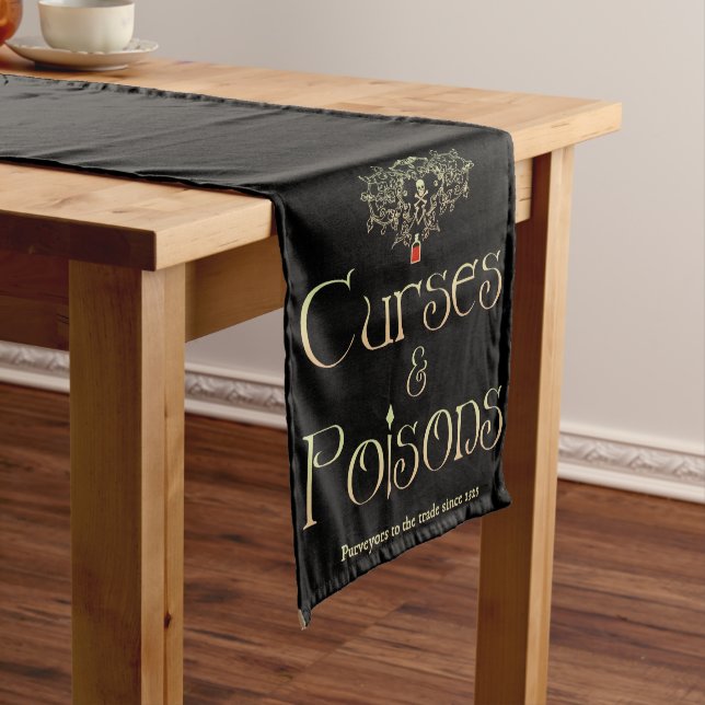 Curses and Poisons Medium Table Runner (In Situ)