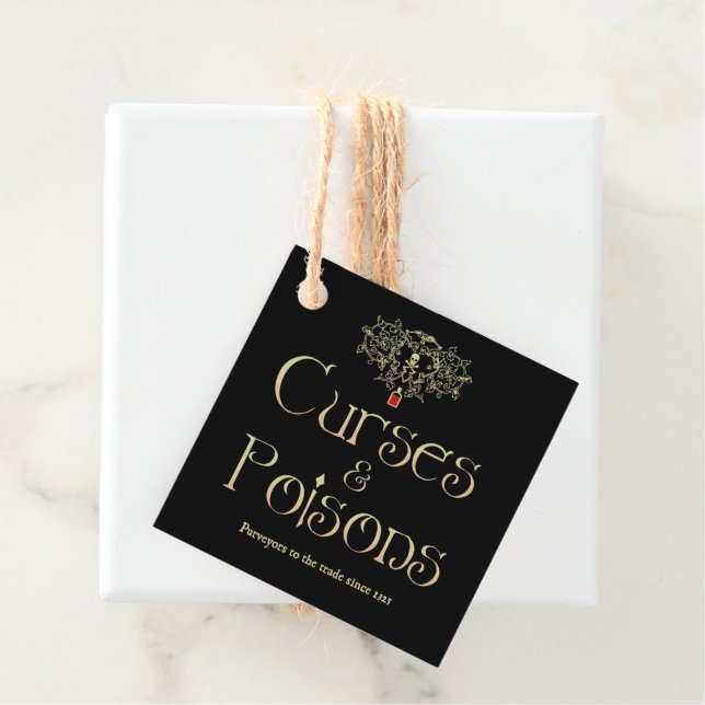 Curses and Poisons Personalized Favour Tags (In Situ)