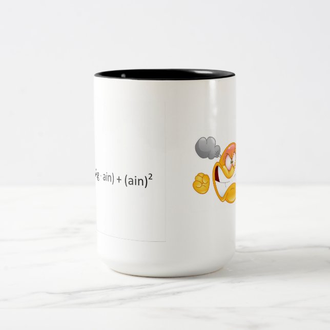 Curses! Foiled Again Two-Tone Coffee Mug (Center)