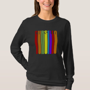 Cursillo Colourful Elongated Letters Christian Fai T-Shirt