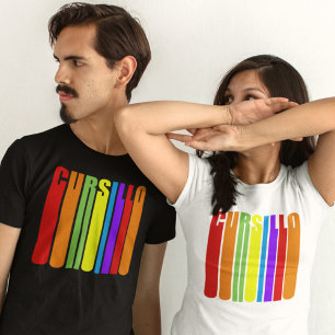 Cursillo Colourful Elongated Text Christian Faith T-Shirt