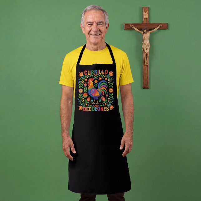 Cursillo DeColores Spanish Folk Art Rooster Apron (Creator Uploaded)