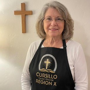 Cursillo Radiant Cross on Hill Diocese & Region  Apron
