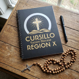 Cursillo Radiant Cross on Hill Diocese & Region  Notebook