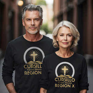 Cursillo Radiant Cross on Hill Diocese & Region T-Shirt