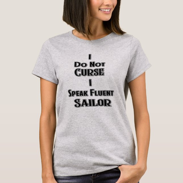 Cursing Humour Ladie's Tee 2 (Front)