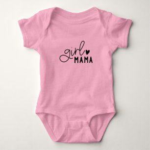 Cursive Heart Mama Pride  Baby Bodysuit