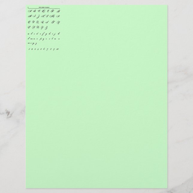 Cursive Letterhead (Front)