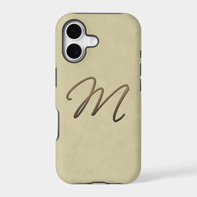 cursive monogram - M (Back)