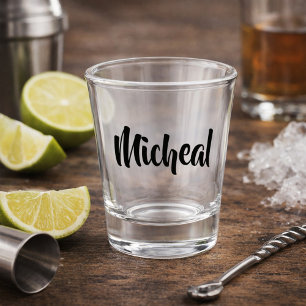 Cursive Name Design Shot Glass