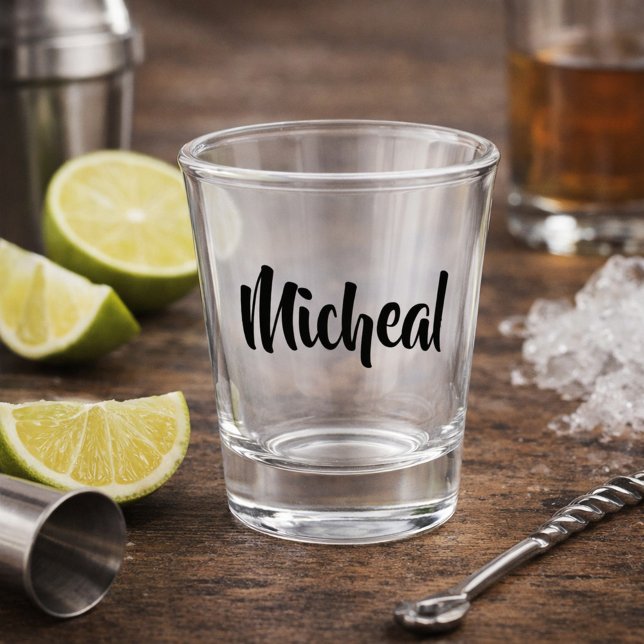 Cursive Name Design Shot Glass (Creator Uploaded)
